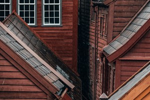 Wooden houses at Bryggen, Bergen- Norway
