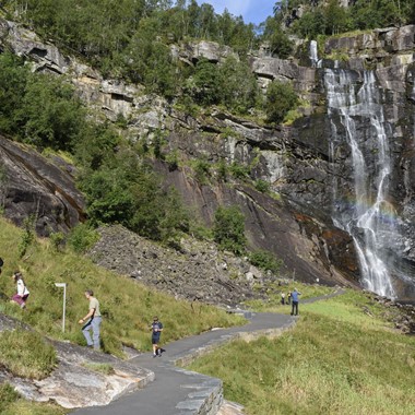 Skjervefossen waterfall - Ulvik, Hardanger, Norway