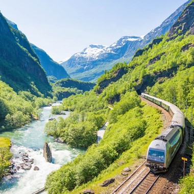 Flåmsbana , Flam railway - Between Flåm and Myrdal - Norway in a nutshell®