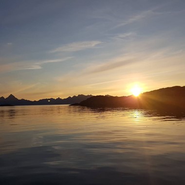 In the kingdom of the midnight sun - Midnight sun cruise from Svolvær - Lofoten Islands, Norway