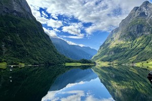 Der UNESCO Nærøyfjord - Fähre Kaupanger - Gudvangen, Norwegen