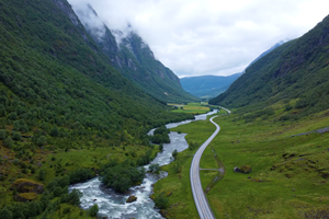 Nærøydalen ned til Gudvangen