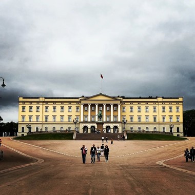 Das königliche Schloss in Oslo - Norwegen