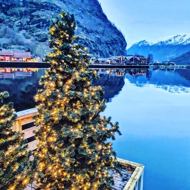 Weihnachten in Flåm, Norwegen