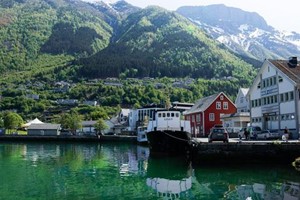 Odda am Hardangerfjord, Norwegen