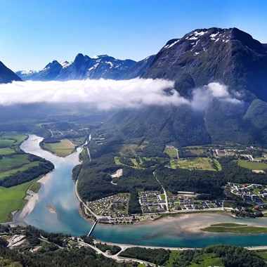 Light clouds over Åndalsnes  - Norway