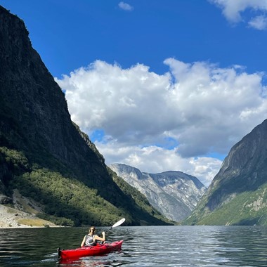 Kayaking on the Nærøyfjord - Gudvangen, Norway