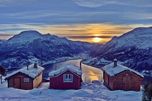 Winter in Rakssetra - Loen, Norwegen