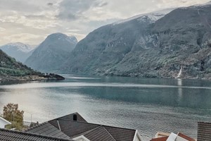 Utsikt über Aurland - Aurlandsfjorden, Norwegen