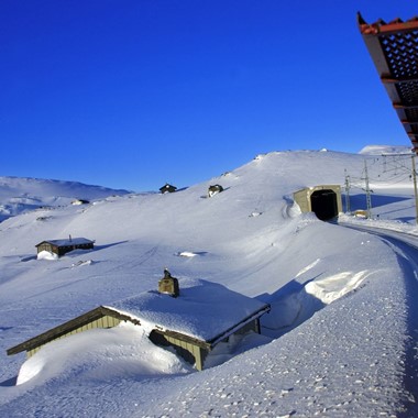 Viel Schnee auf Finse - Finse, Norwegen