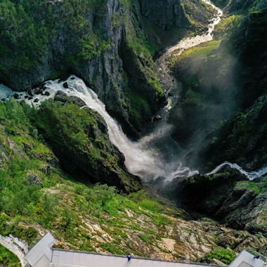 Tur til Vøringsfossen fra Eidfjord - Vøringsfossen utsiktsplatå 