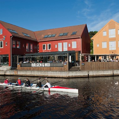 Kajakfahren in Kristiansand – Hafen von Fiskebrygga – Kristiansand, Norwegen
