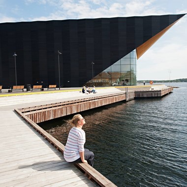 The Kilden Theater and Concert Hall in Kristiansand, Norway