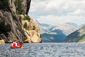 Kayak trip on the Lysefjord