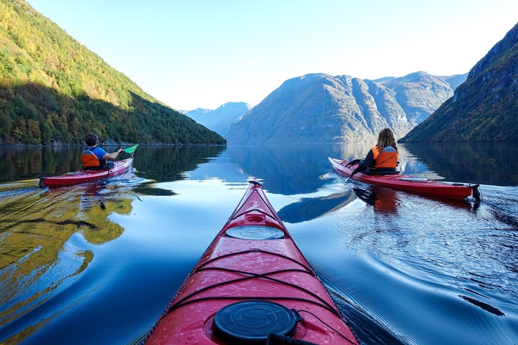 Fjord kayaking trip from Hellesylt with local lunch