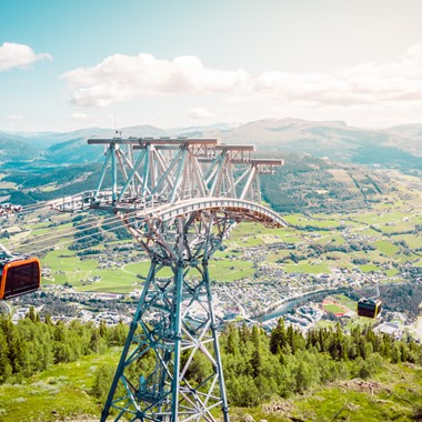 Aktivitäten bei Voss - ganz oben - Voss Gondola, Norwegen
