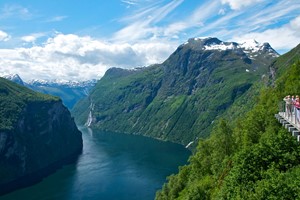 Die sieben Schwestern wasserfall - Geirangerfjord, Norwegen