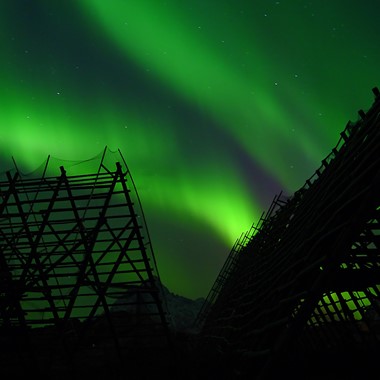 Nordlichter in Svolvær-Lofoten, Norwegen