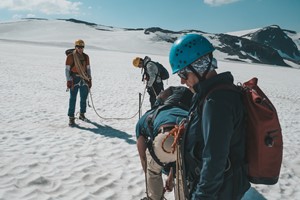 Caminata en el glaciar de Tystig