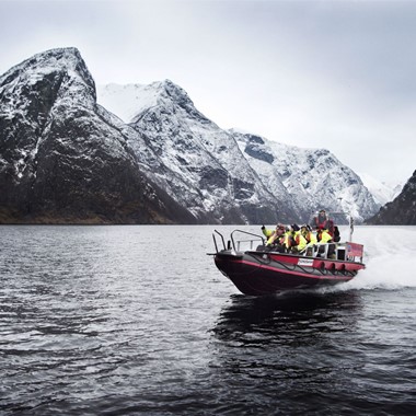 Safari de invierno por fiordos en Flåm - Noruega