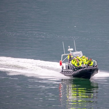 Fjordsafari mit RIb-Boot auf dem Hardangerfjord - Eidfjord, Norwegen