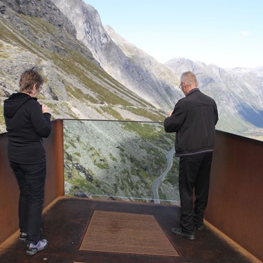Enjoying the view - Trollstigen & Mountain tour to Bispevatnet - Åndalsnes, Norway