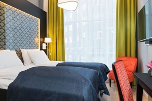 Standard twin room at Thon Hotel Spectrum - Oslo, Norway
