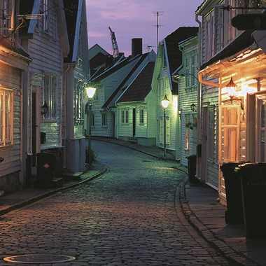 Old Stavanger in the evening, Stavanger, Norway