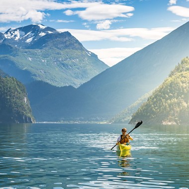 Kayak tour to the hidden UNESCO fjord - Valldal, Norway