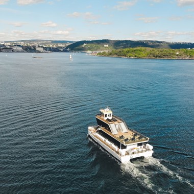 Stille fjordcruise på Oslofjorden