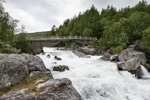 Wasserfall in Geilo, Norwegen