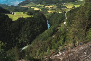Vakker natur på fjelltur til Sverrestigen fra Voss