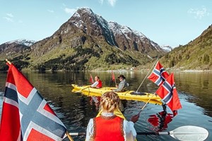 Kayaking on the Hardangerfjord - Odda, Norway