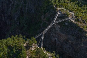  Vøringfossen Treppenbrücke - Eidfjord Hardanger Norwegen