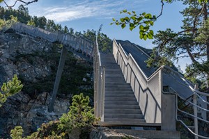 Vøringfossen Treppenbrücke - Eidfjord Hardanger, Norwegen