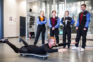 Aktiviteter på Voss - velkommen til innendørs fallskjermhopping på Voss Vind, trening - Voss, Norwegen