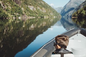 Ein ruhiger Tag am Hardangerfjord - Schlauchbootfahrt auf dem Hardangerfjord ab Øystese, Norwegen