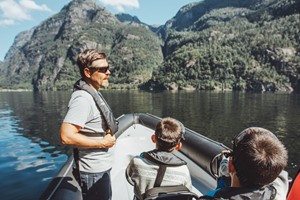 Geführte Rib-boot tourr auf dem Hardangerfjord - Norwegen