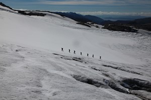 Senderismo en el glaciar Folgefonna