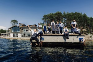 Aktivitäten in Bergen - Fjordkreuzfahrt und Schalentierturm - Les chefs im Cornelius Seafood Restaurant Bergen, Norwegen