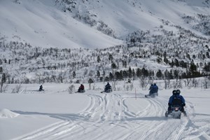 Snøscooter safari i Tromsø 