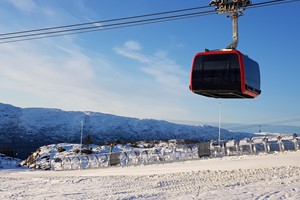 Ein schöner Wintertag in Voss - Voss Gondola, Norwegen