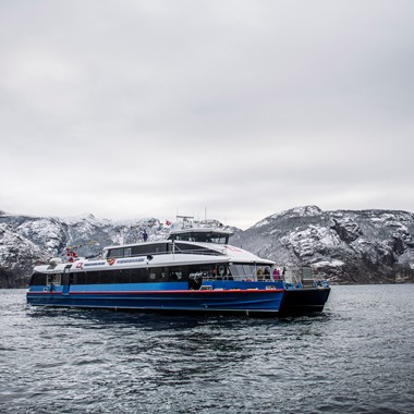 A winter day on the Lysefjord and the pulpit Fjord cruise from Stavanger - activities in Stavanger, Norway