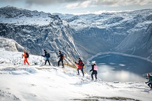 Excursión en invierno a Trolltunga - Odda, Noruega