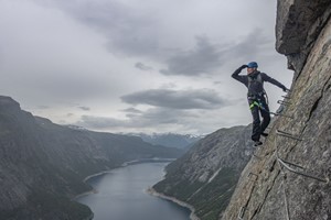 Experience Trolltunga Via Ferrata tour, enjoyingthe view - Things to do in Odda, Norway