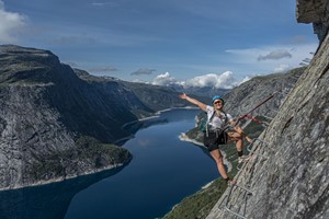Aktivitäten in Odda - Trolltunga Via Ferrata Tour , Odda, Norwegen