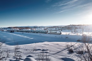 Die Bergenbahn Oslo- Bergen , Vinter - Norwegen