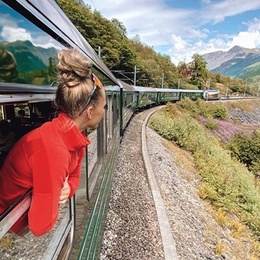 Descubre el tren de Flåm durante el recorrido Norway in a nutshell entre Oslo y Bergen - Flåm, Noruega