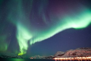 Nordlyset danser over Tromsø
