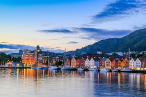 El puerto de Bergen - Bergen, Noruega
